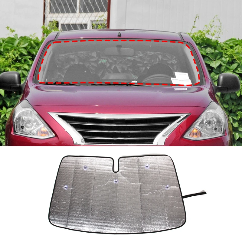 For Nissan Sunny 2011~2016 Car Windshields Accessories Visor Sun Protection Automotive Interior Protection Accessories