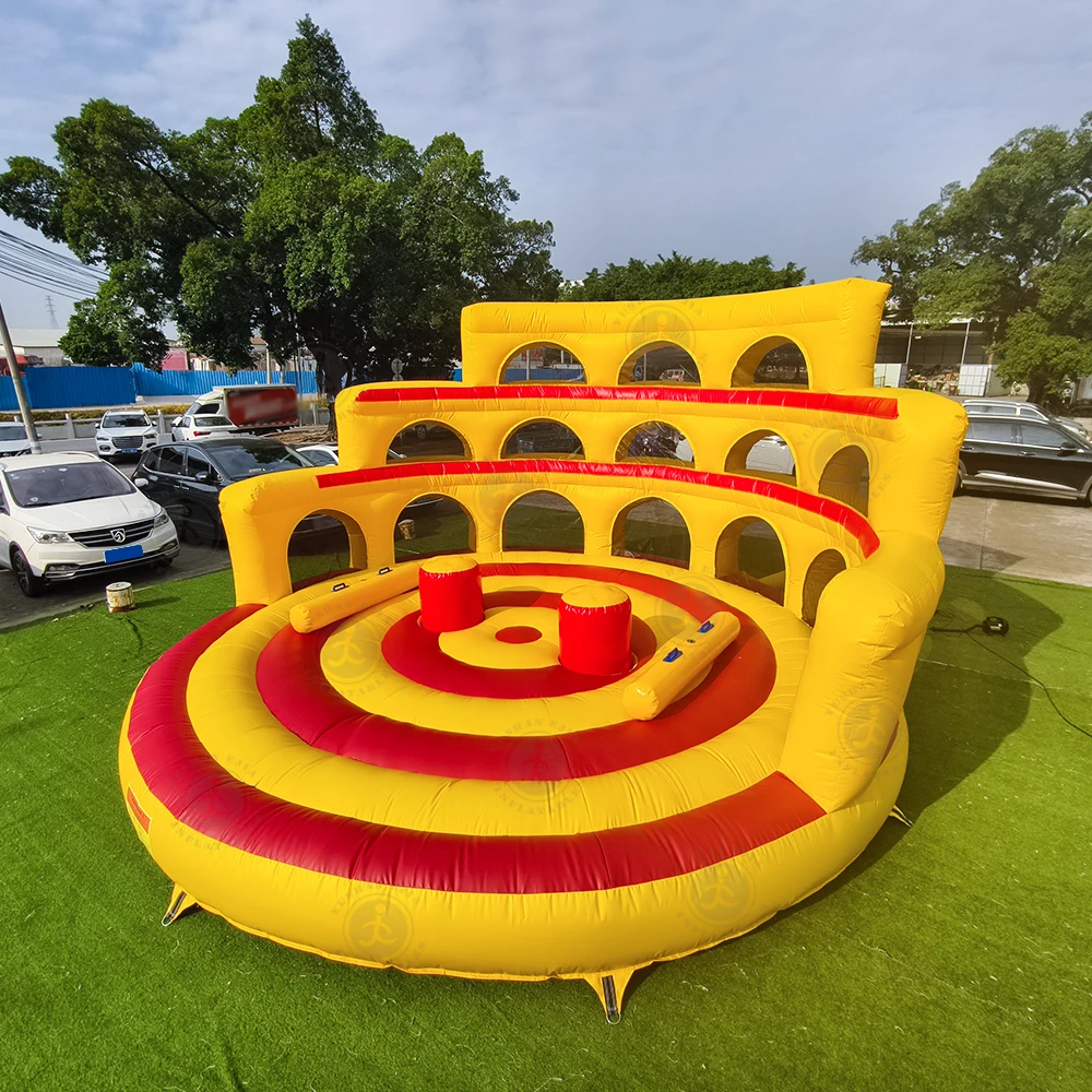 Interactive Inflatable  Balancing Games Colosseum Warrior Carnival Gladiator Game Inflatable Jousting Arena  Activity Event Rent