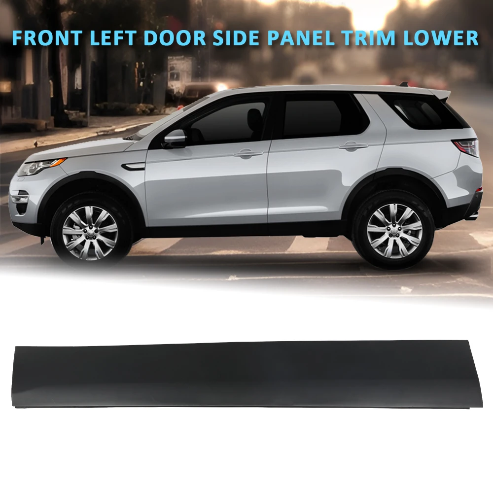 

Crossdesign Car Front Left Door Side Panel Trim Lower Fit for 2015-2019 Land Rover Discovery Sport Lr073079 Black Plastic Rubber