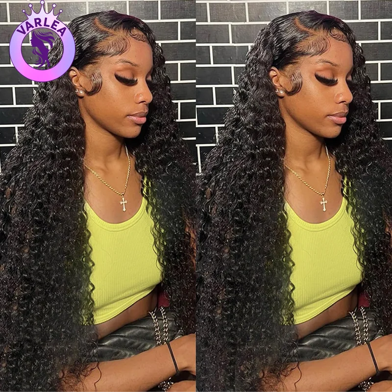 30 Inch 13x6 Deep Wave Lace Front Wigs Human Hair Deep Wave 13x4 HD Lace Front Wig Pre Plucked Brazilian Curly Wig Glueless Wigs