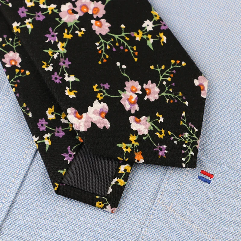6 см хлопковые новые галстуки с цветочным принтом для мужчин и женщин, повседневные галстуки, костюмы, узкий галстук для свадьбы, деловой тонкий мужской галстук Gravata, подарки