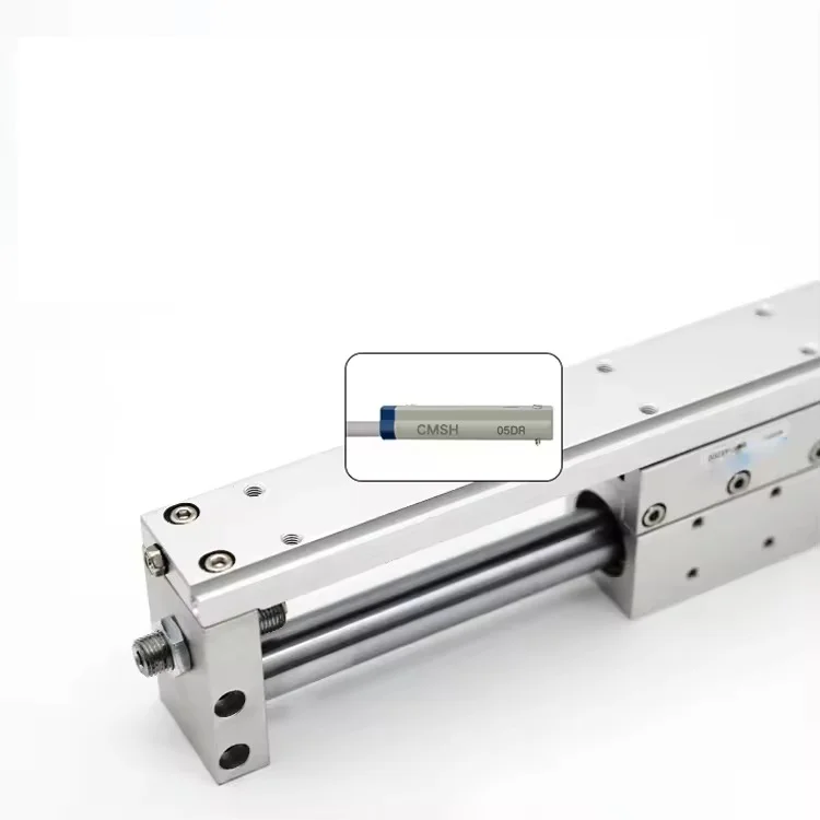 RMH Series Rodless Magnetic Pneumatic Air Cylinder 600mm  RMH20x350S RMH16-150S with Linear Guide High Quality