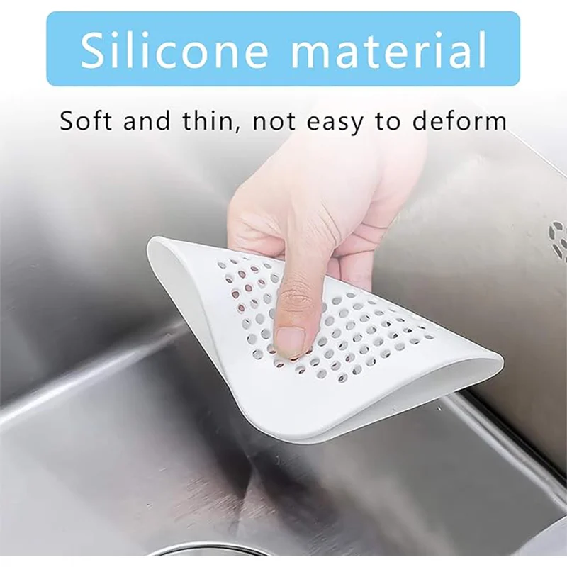 أغطية حوض الاستحمام المصنوعة من السيليكون - صائد الشعر، كتلة الرائحة، مناسبة عالمية للحمام والمطبخ والحوض، سهلة التنظيف، Reu