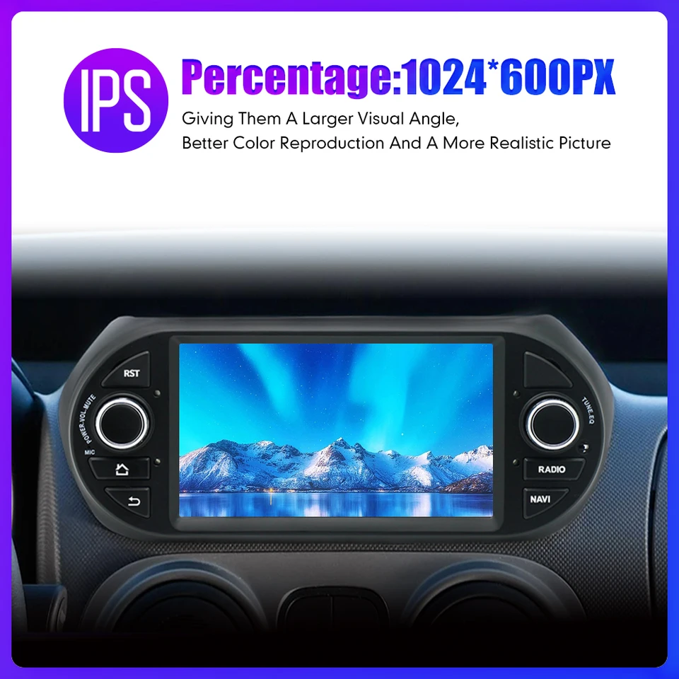 Autoradio CarPlay 10,1" Pour Citroën Nemo / Peugeot Bipper / Fiat Fiorino Qubo 2008-2017 – Android 13, 2G+64G, Sans Fil, Caméra Recul