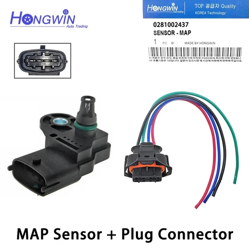Sensor de mapa de presión de aire Boost Turbo 0281002437 para Opel Astra H J Zafira A Insignia Vectra C Meriva B Brera