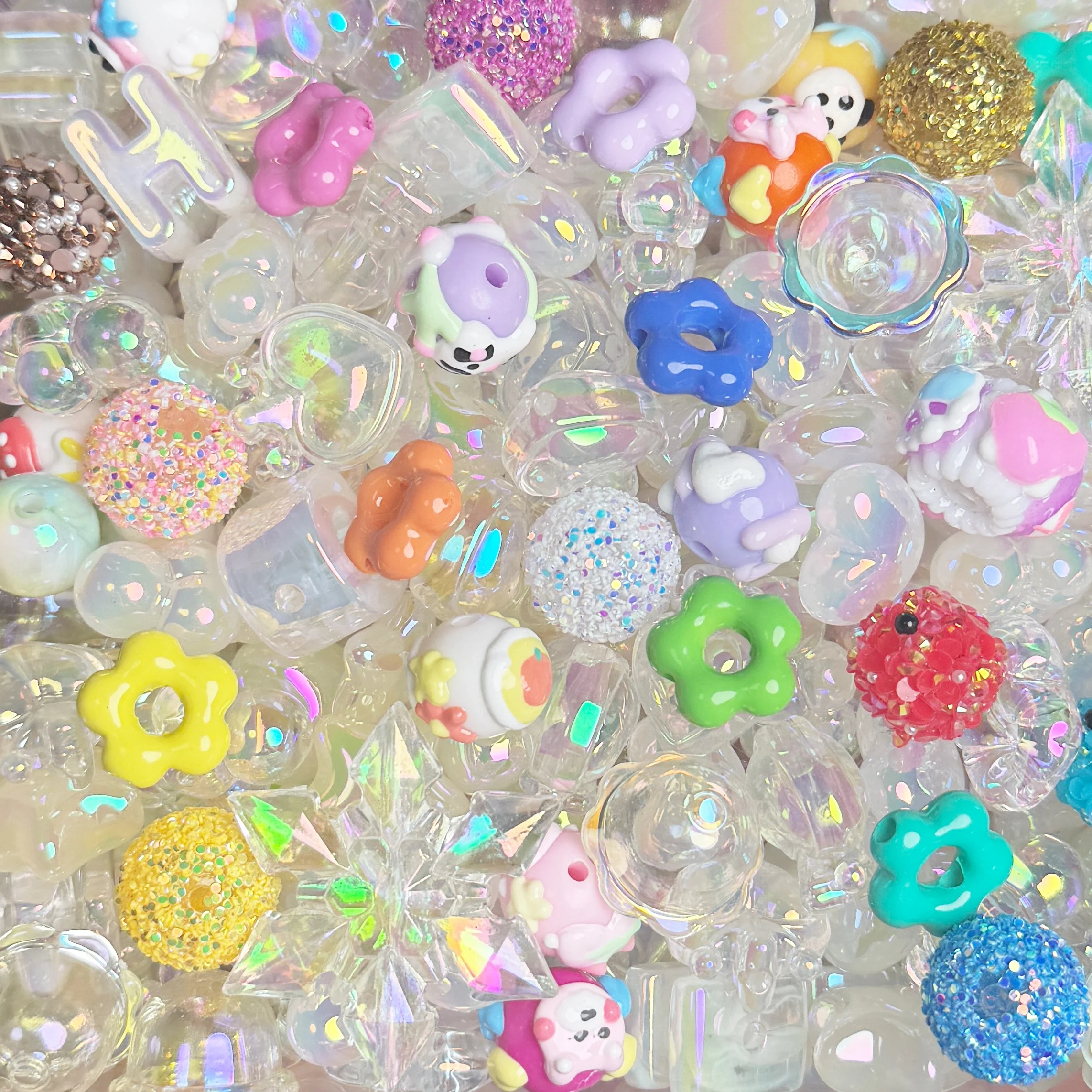 

Набор прозрачных УФ-бусин из кристаллов для изготовления украшений, декораций своими руками, брелоков для телефонов, аксессуаров для ручек