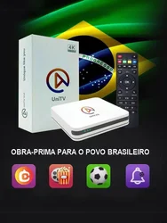 UNITV-V10 Smart TV Box, Android 11, Internet Box, Please Desenhos e Canais, Festitos em 1 Lugar