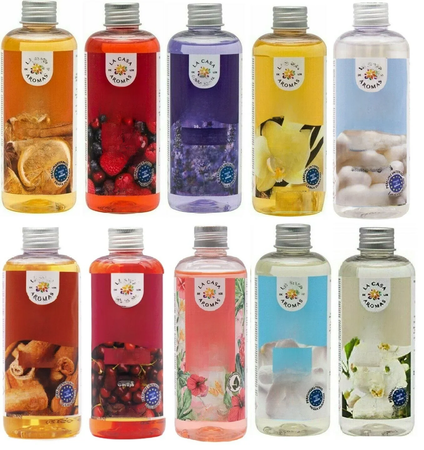 5 botellas de ambientadores fragrância aroma mikado hogar para reposicion 250 ml