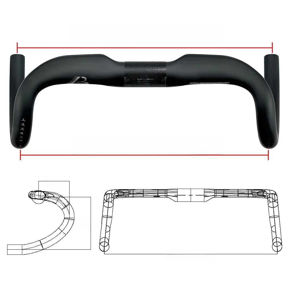 AliExpress BALUGOE Bike Full internal wiring professional competition competitive all Carbon fiber Road Bicycle Handle All internal cables