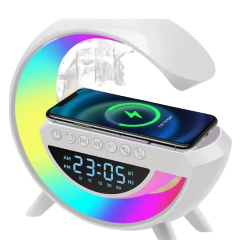 G Speaker Smart Station Luminaire Sound Box And Charger White Color