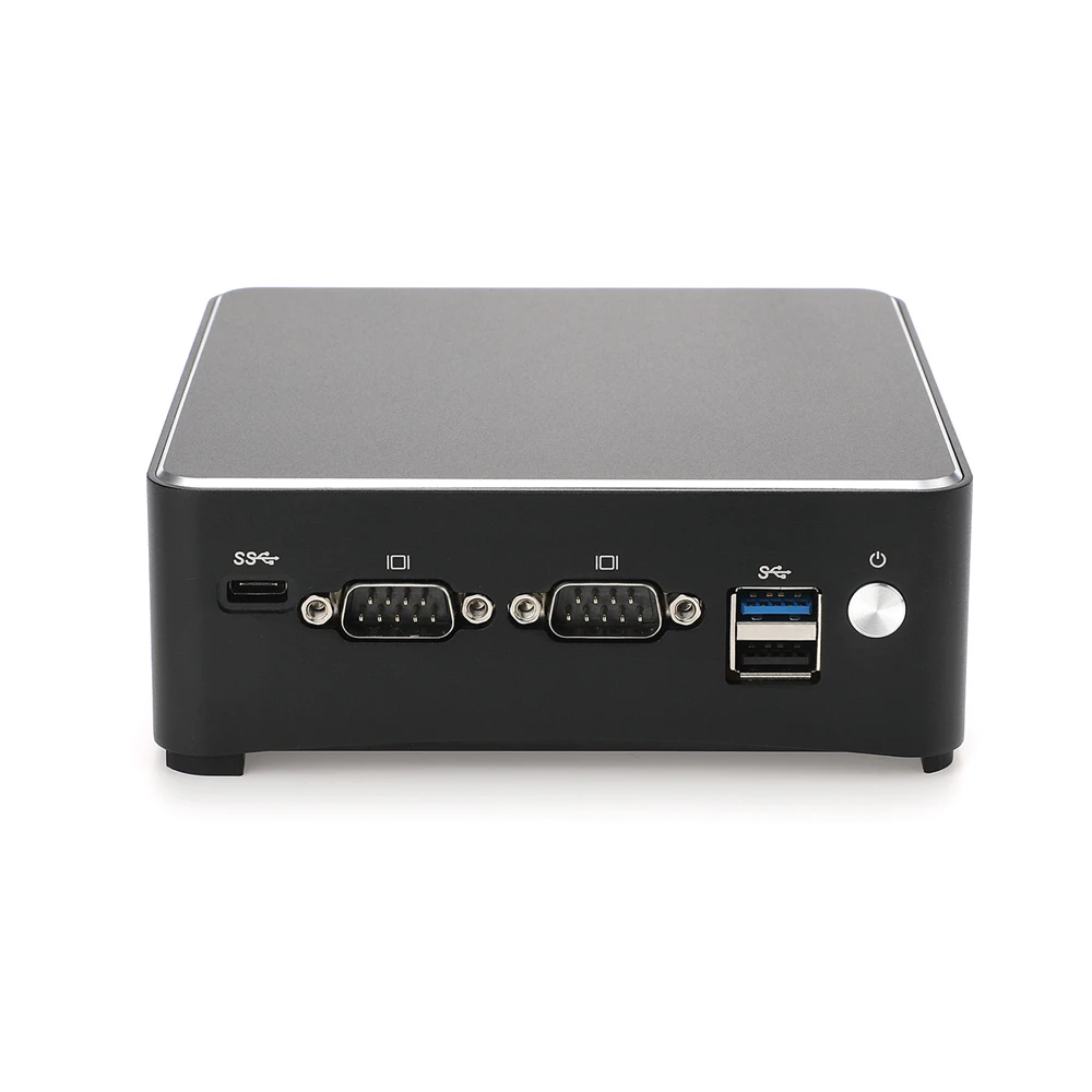 Perangkat keras Firewall, VPN,HUNSN RS50,Intel Celeron J4125, alat keamanan jaringan, PC Router, AES-NI, 2xI211,4USB,2COM, tipe-c, 2HDMI