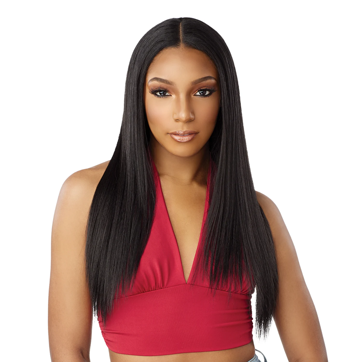 Sensationnel Curls Kinks N Co V-Part Wig  Glueless V-Unit 1 – Glueless Design, Natural Curls, Easy Wear, Perfect Fit