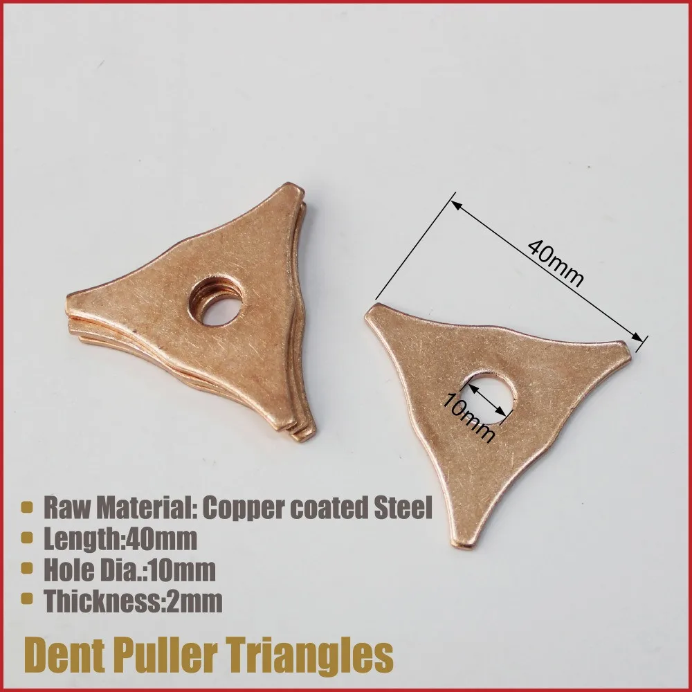 Hot 10Pcs Car Repair Dent Pulling Triangle Washer Spot Welder Star Washer Pads Honda Civic Accessories