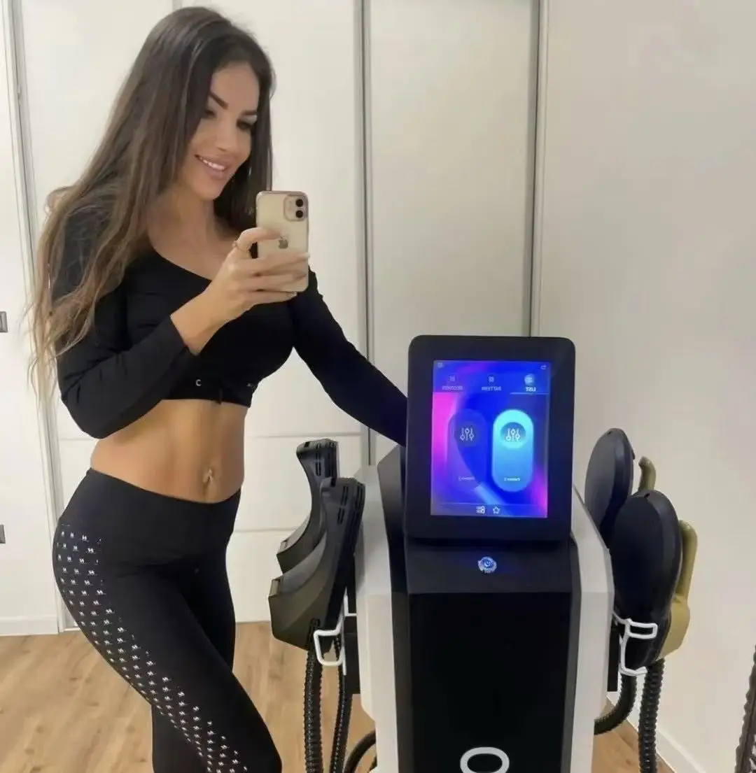 

Машина для скульптуры MYoslim 15Tesla 6500 Вт EMS RF для похудения сжигания жира, стимуляция мышц, скульптура тела 15 электромагнитная терапия