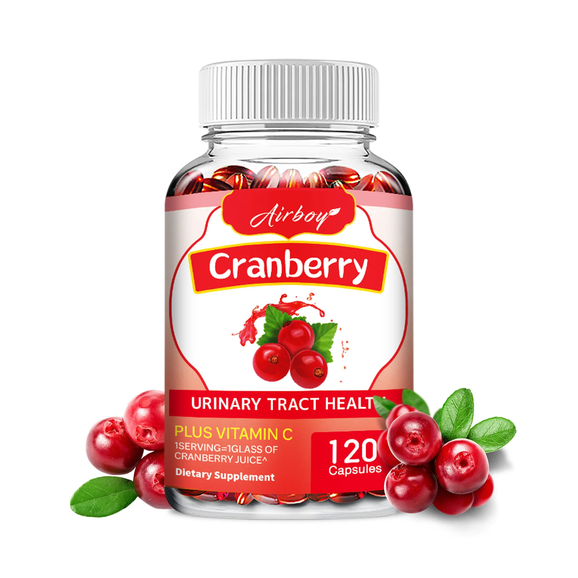 Cranberry - Supports Urinary and Immune Health, Bladder Control and Promotes Healthy Kidney Function - 120 Capsules