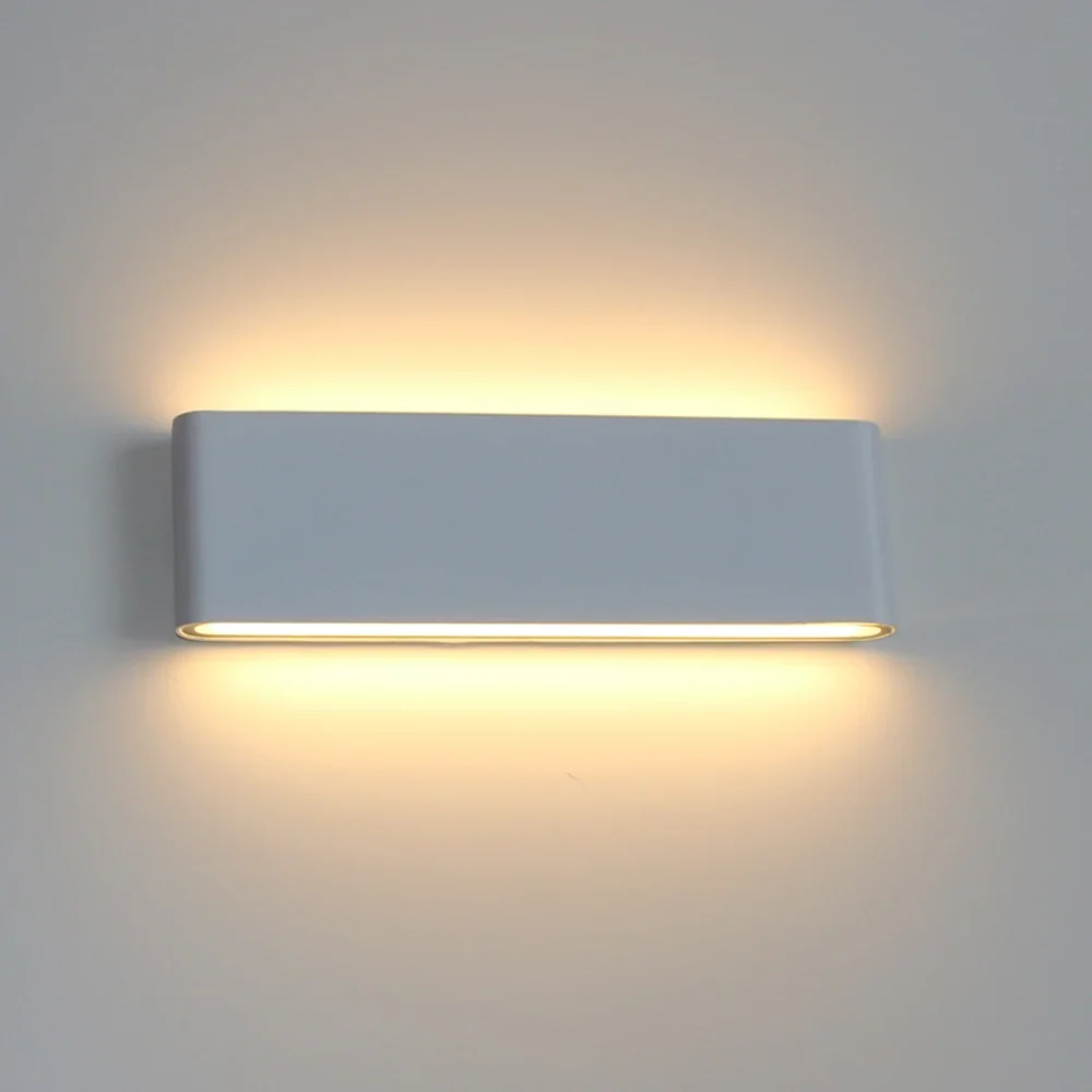 6W 12W 24W Led Outdoor Waterdichte Wandlamp Slaapkamer Woonkamer Balkon Wandlamp Aluminium Buitenmuur lamp Blaker Armaturen - afbeelding 2