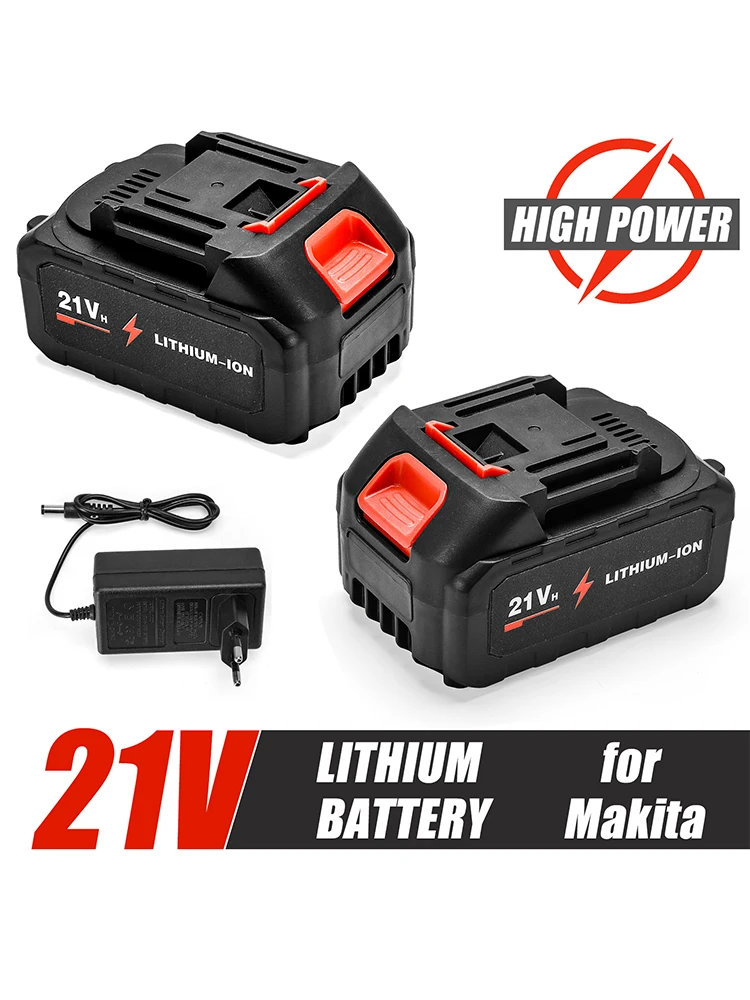Akumulator litowy 21V do elektronarzędzi, uniwersalny akumulator do klucza Makita, szlifierki kątowej, piły łańcuchowej, wiertarki elektrycznej — 2