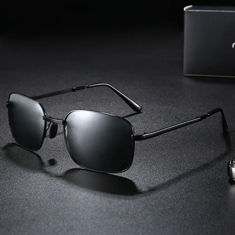 AliExpress EACdweq New Men Polarized Folding Sunglasses Vintage Male Outdoor Driving Cycling Sun Glasses Photochromic Eyewear UV400 Oculos De Sol
