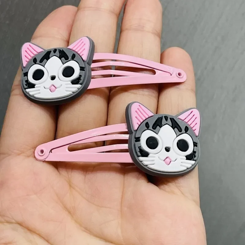 Barrettes à cheveux pour filles, 2 pièces, jolies épingles à cheveux pour enfants, bande sauna, accessoires de mode