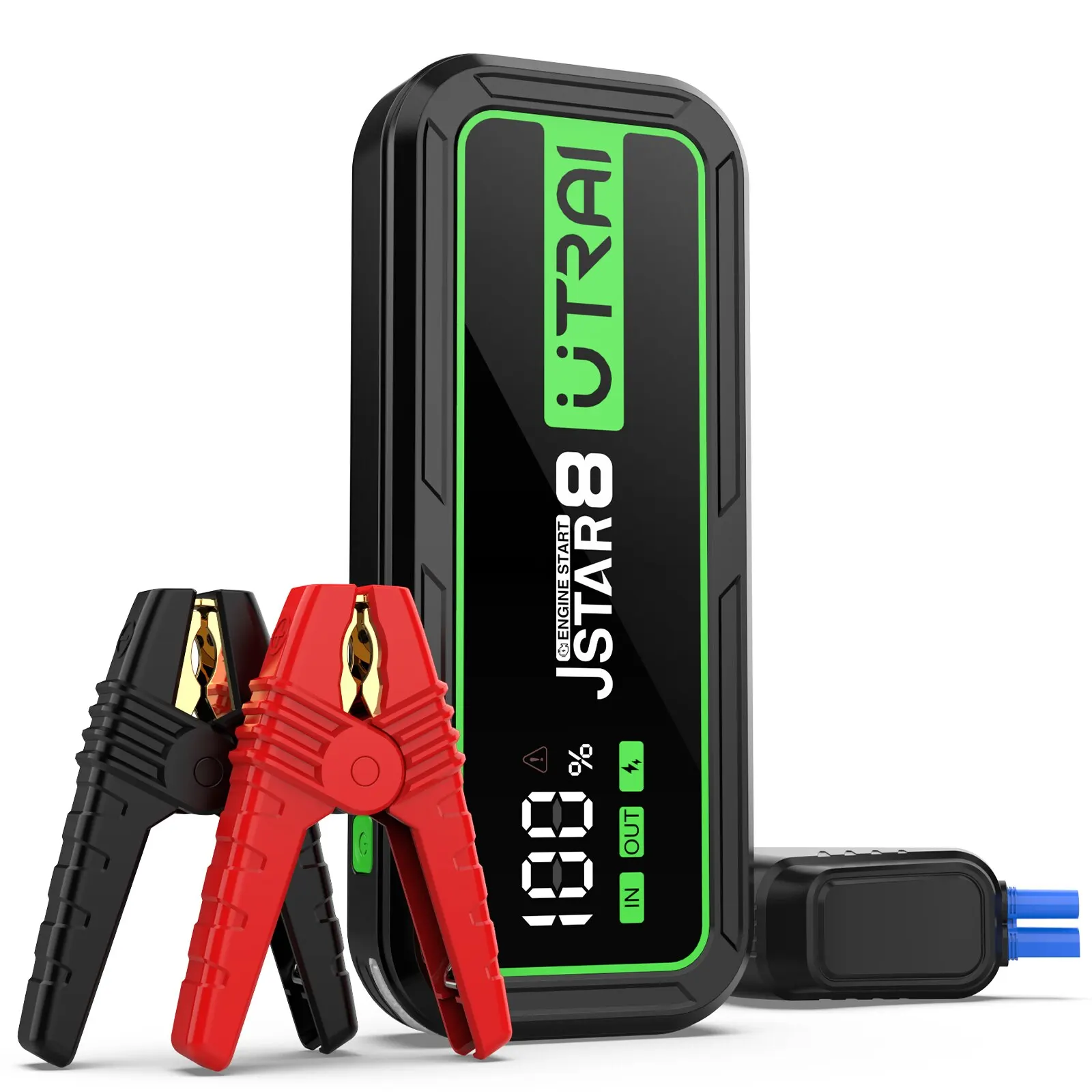 UTRAI Jstar 8 Portable Car Jump Starter, 3000A Peak 74000mWh Jump Starter Battery Pack for Up to 10L Gas and 8L Diesel Engines