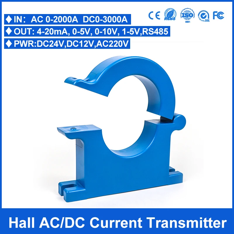 100A 200A 300A 400A AC/DC Open Type Current Transformer CT Current Transmitter