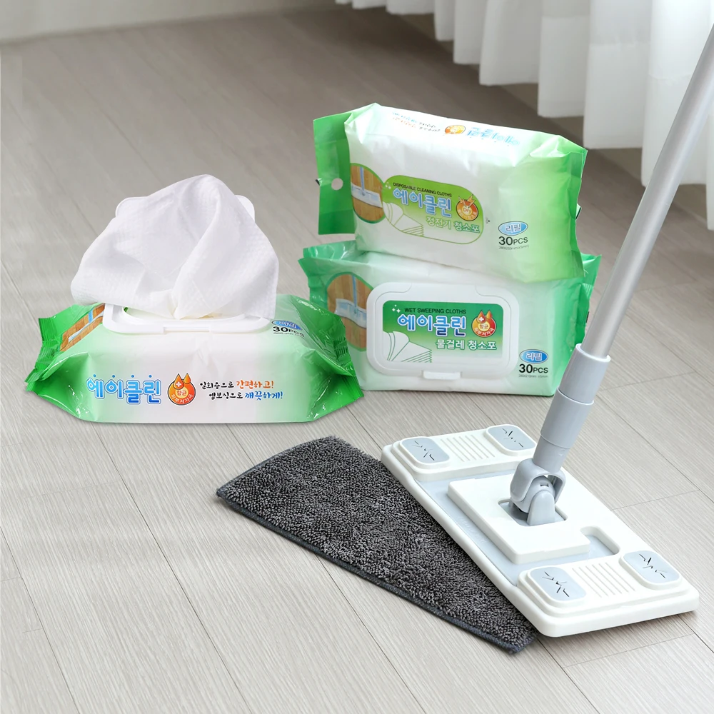 4 + 1 set of wheat belt, reusable microfine pad for home, floor cleaning mop, cleaning tool