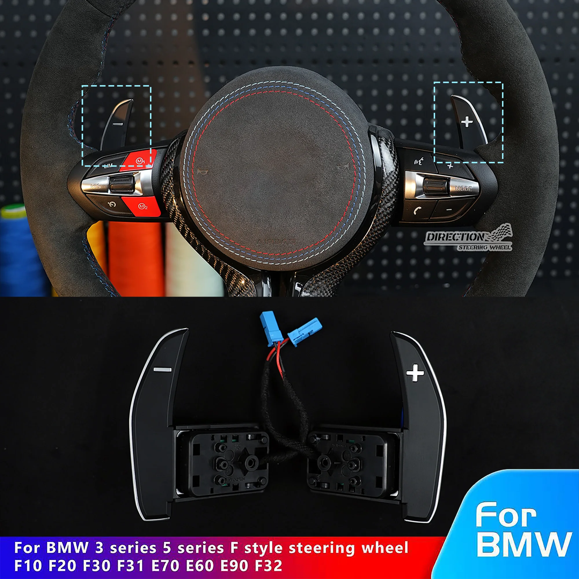 

For BMW 3 series 5 series f style steering wheel For BMW F10 F20 F30 E60 E90 series steering wheel paddle shifter