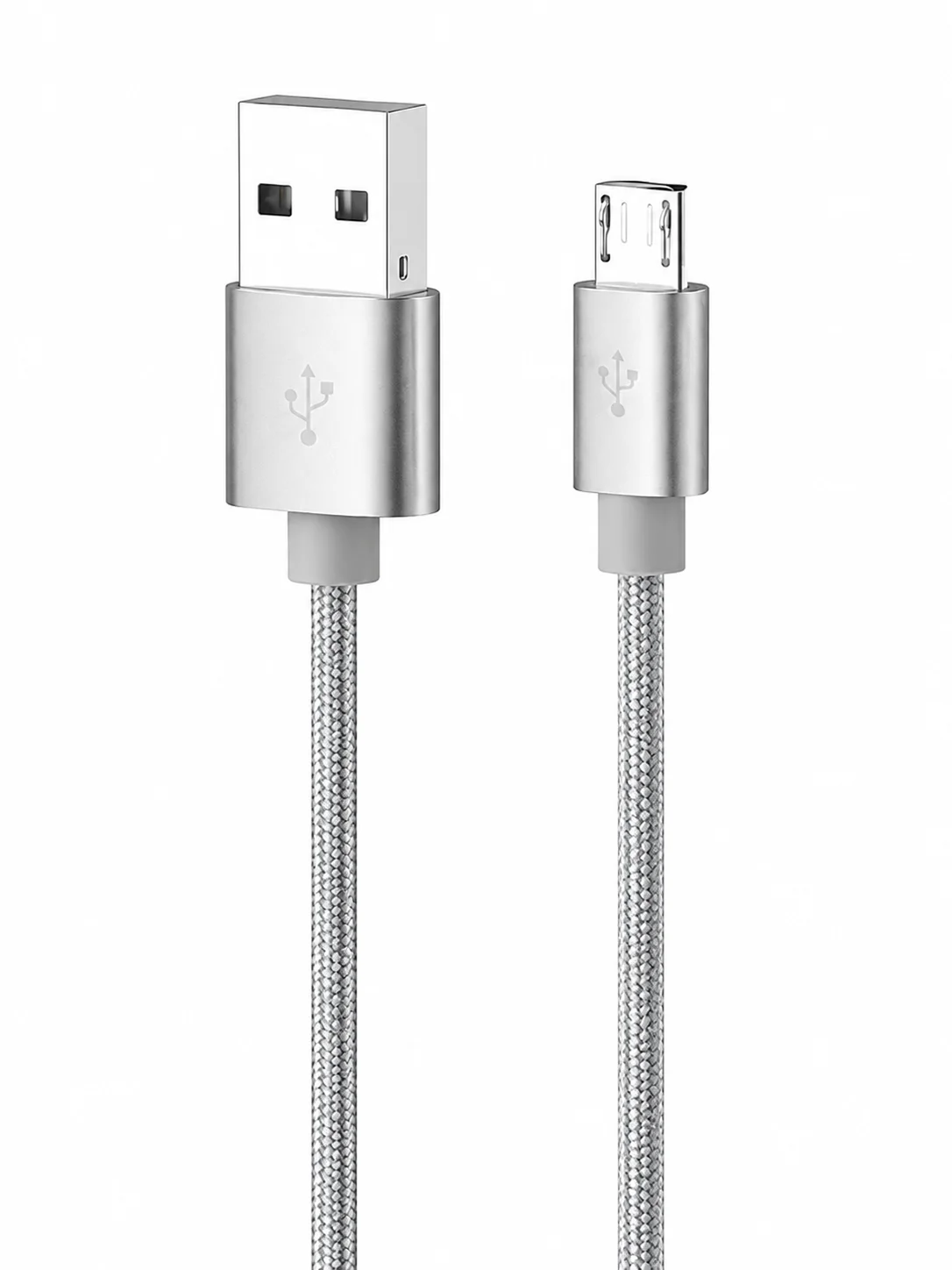 USB A naar Micro USB kabel 2m 3A snellaadkabel gevlochten kabel gegevenssynchronisatie compatibel met Android