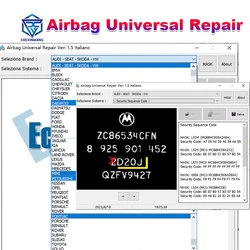 Airbag Reset Tool Airbag Universal Repair V1.5 ECU Programmer Work with UPA-USB Wellon ECU Chip Tuning File Diagnostic Software