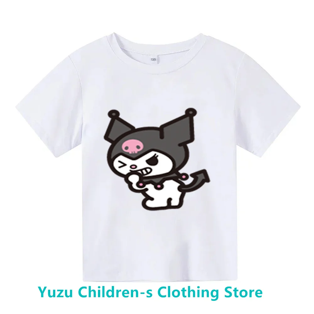 Summer Hot-selling Hello Kitty Printed Children's Cotton Short-sleeved New Sanrio Summer T-shirt Clothes Girl Cute Girl T-shirt