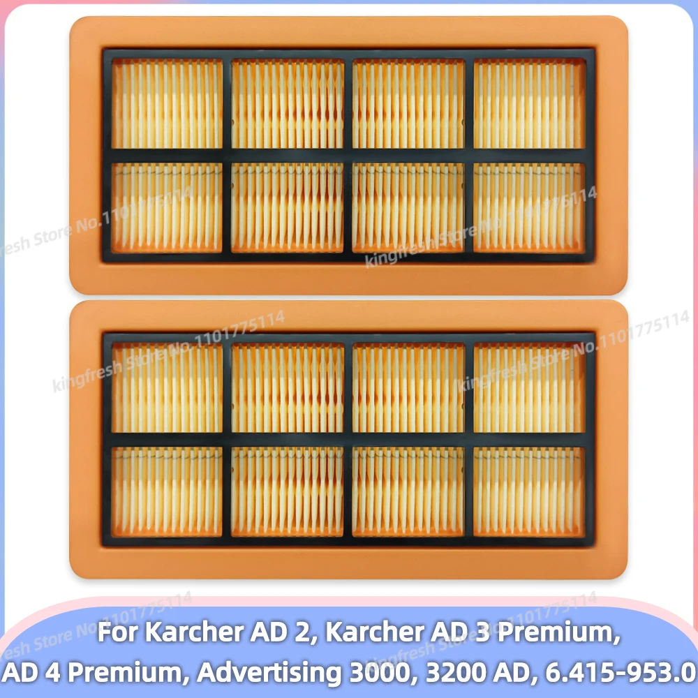 Fit For Karcher AD 2, Karcher AD 3 Premium, AD 4 Premium, Advertising 3000, 3200 AD, 6.415-953.0 Vacuum Parts Filter Accessories