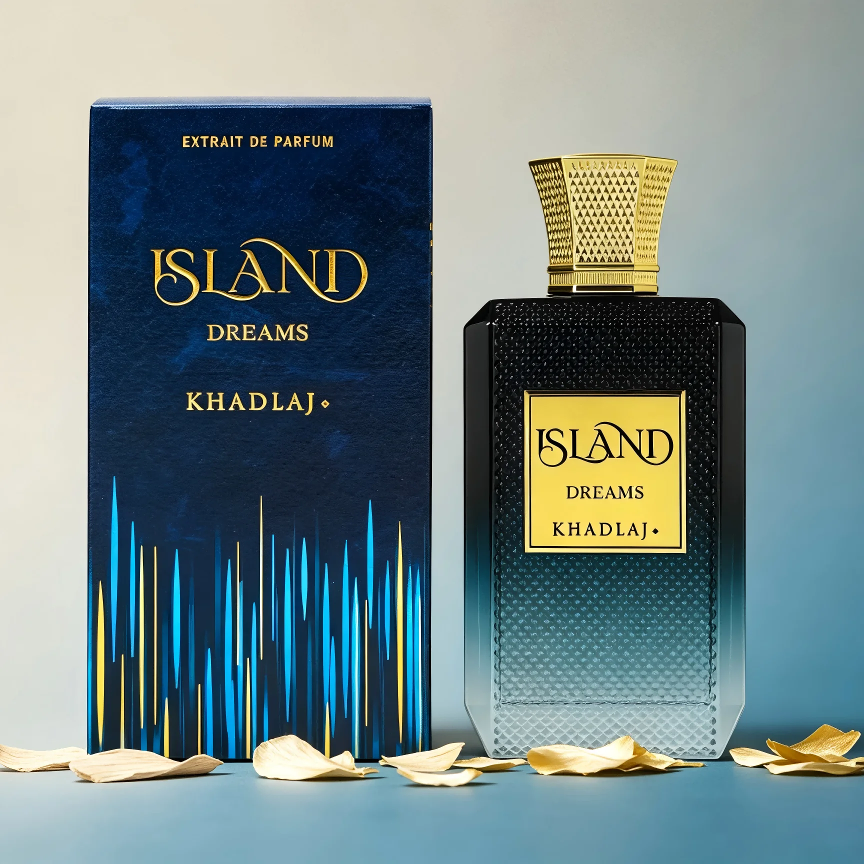 Khadlaj Island Dreams Zesty Citrus Spicy Ginger Extrait De Parfum 100ml – Cadeau Premium Unisexe pour le Quotidien, le Bureau et les Sorties Décontractées du Week-end