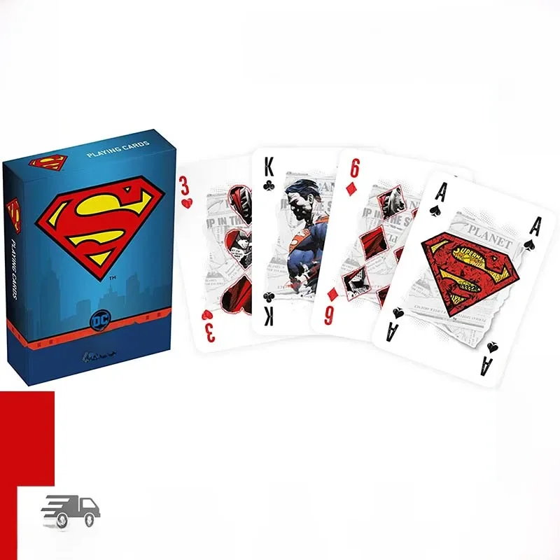 Cartamundi, baralho de poker, 55 cartas, poker, superman, super-heróis dc comics, jogo de mesa,