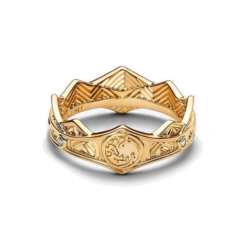 Disney 2024 new creative popular Game of Thrones Dragon House Crown ring suitable for women exquisite high quality jewelry gifts