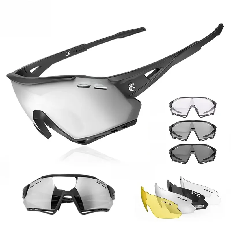 AliExpress X-TIGER Photochromic Sports Sunglasses Bike Cycling Glasses Polarized UV400 Riding Driving Baseball