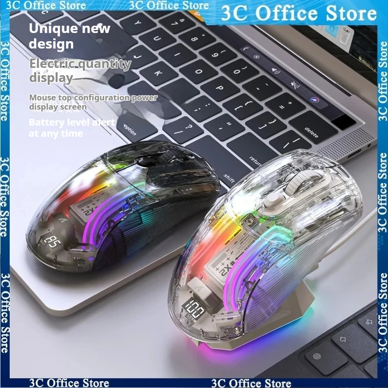 

Беспроводная игровая мышь 2,4g/bluetooth/Проводная Бесшумная мышь с Rgb подсветкой 4000 Dpi