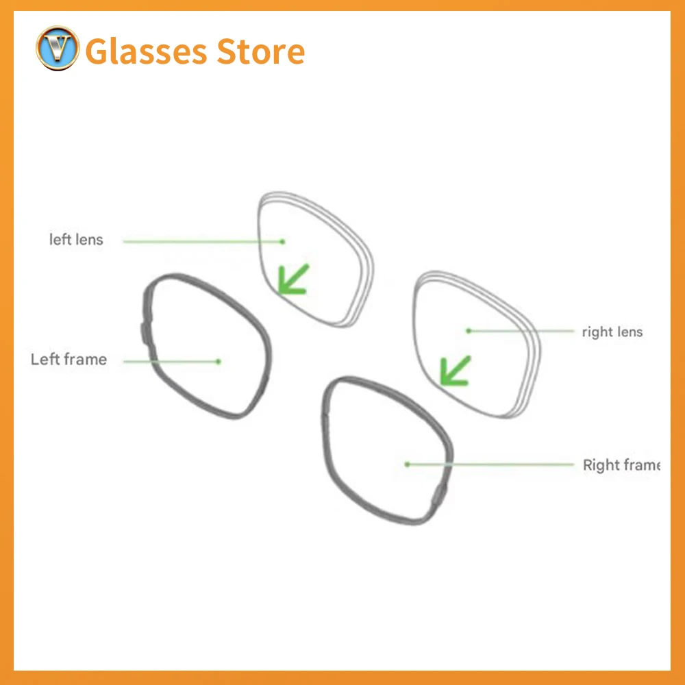 INMO Air3 Myopia Lens for INMO Customized Myopia Lenses Smart AR Glasses Dedicated Holder