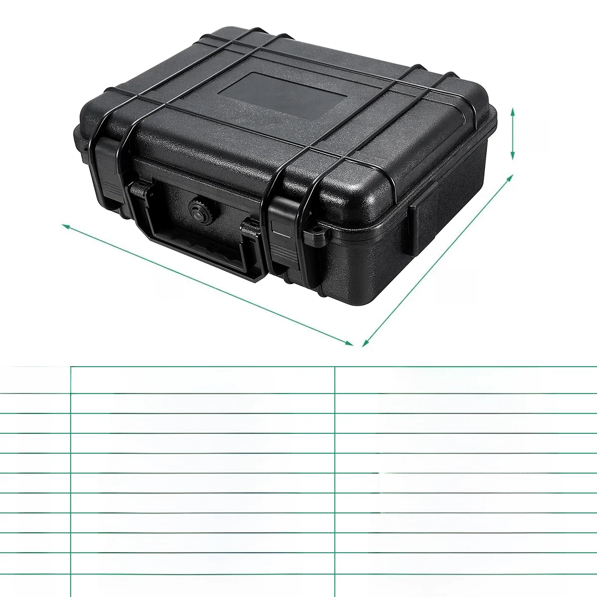 7TANmallette de transport rigide étanche, trousse à outils avec éponge, boîte de rangement, protecteur de sécurité pour appareil photo, évaluationHardware