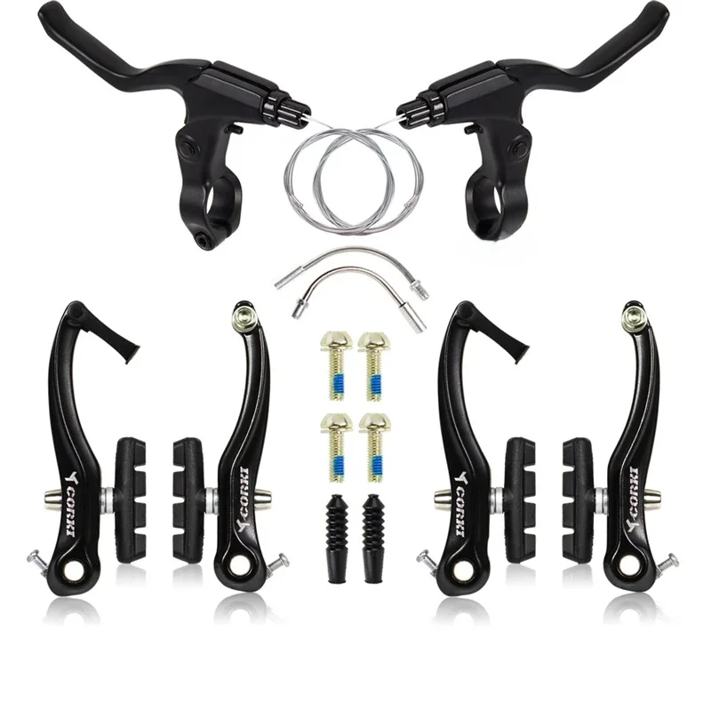 AliExpress CNC CORKI Aluminum V-Brake Caliper Set 110mm - Linear Pull Brakes For MTB/BMX/Cruiser Bikes, Bicycle Braking System Accessories