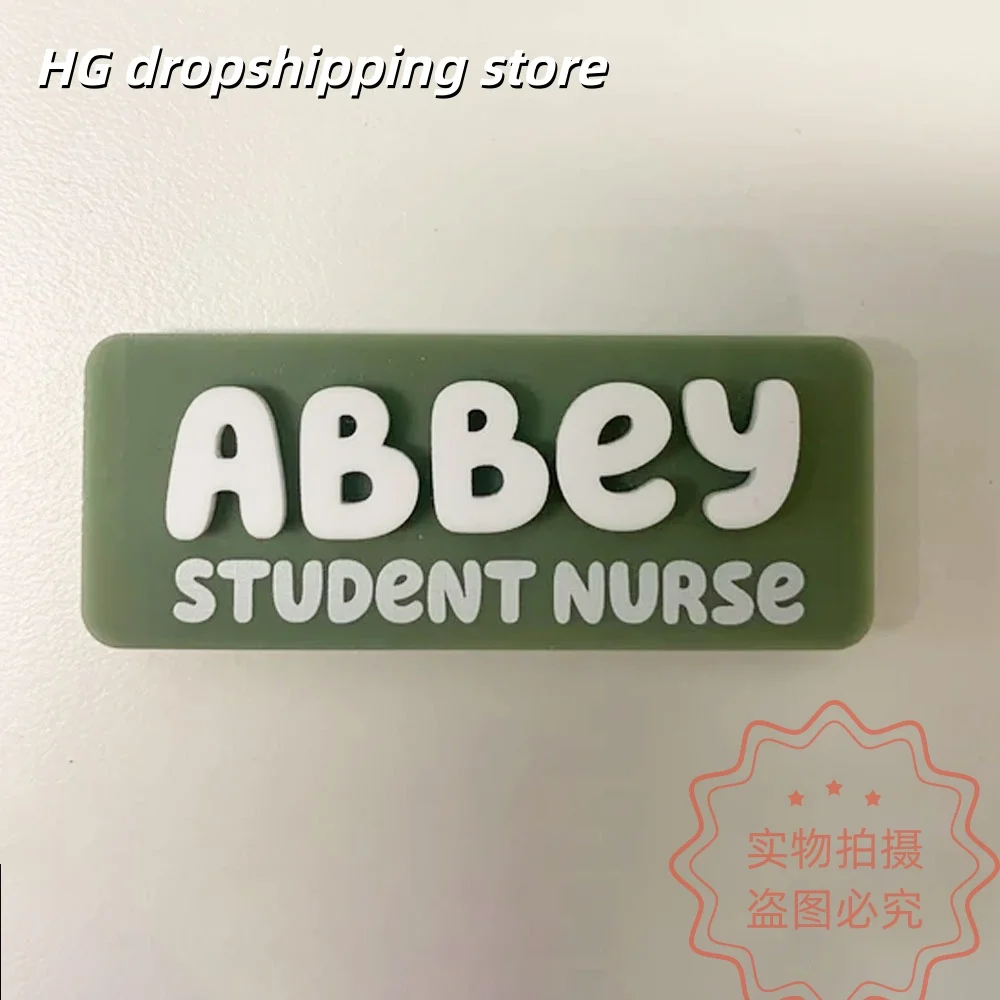 Custom Name Brooch Personalized Nameplate Acrylic Pins For Nurse Doctor Teacher Specail Gift For Company/Job Badge Pin Jewelry - view 4