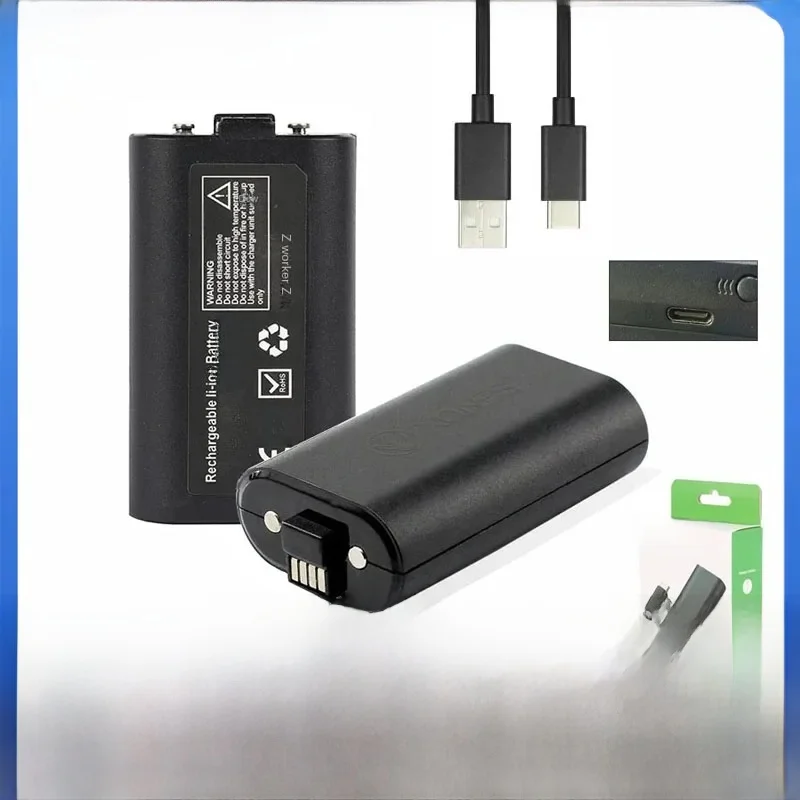 Bateria 1400 mAh odpowiednia do konsol kontrolerów gier serii Xbox Rzeczywista pojemność 2,8 V Uchwyt Wbudowana bateria Konsola do gier — 2
