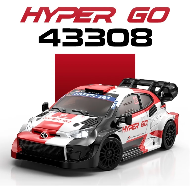 MJX Hyper Go 43308 1/43 Mini RC Car  4WD Toyota GR Yaris RC Drift Car with Gyro Remote control car For Adult Kids