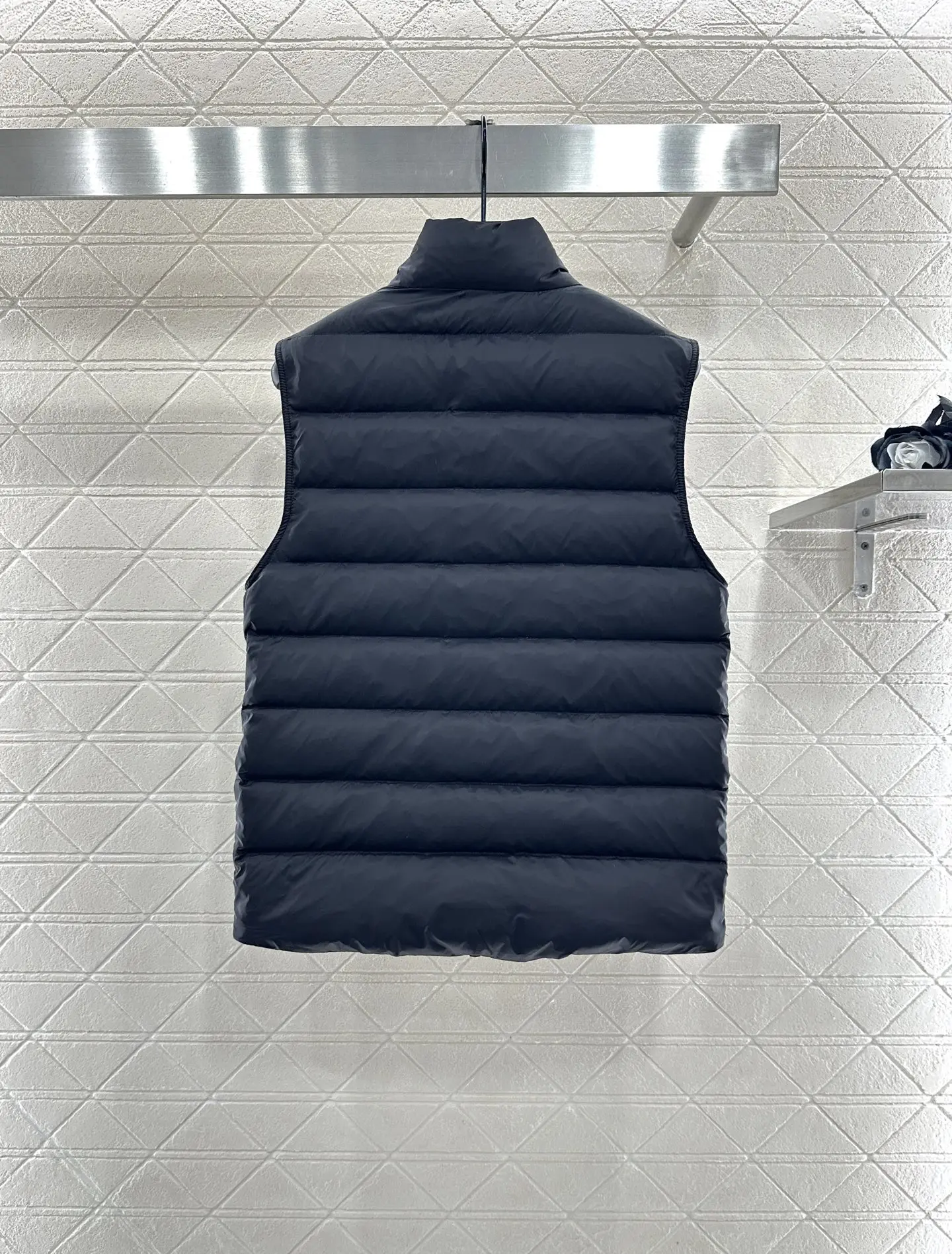 

2025 Early Autumn Fashion Women's Clothing Slim Warm Goose Down Vest Windproof Waterproof Stand Collar Down Vest