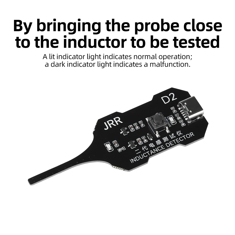 Type-C Inductor Detector Tool Motherboard Coil Tester for phone motherboard Repair Electromagnetic Induction Quick Fault Check image 6