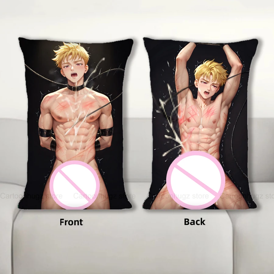 

R18+ Dakimakura Anime Lancelot Pillow Cover Sofa Cushion Double-side Print Throw Pillow Case 40X60cm