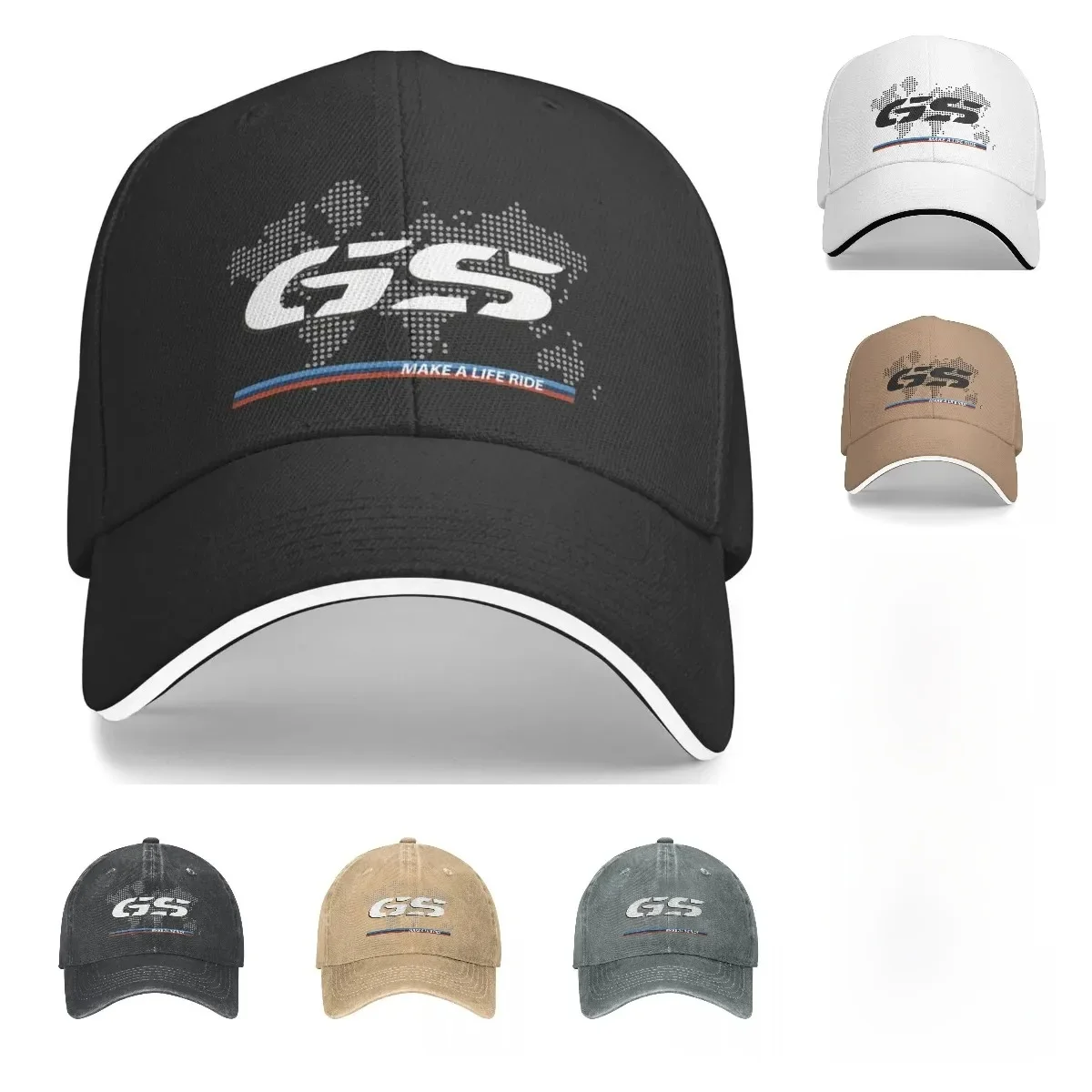 Casquette de Baseball pour moto GS, carte du monde de course, tenues de Motocross, chapeau de moteur Cross Enduro Race, chapeaux de camionneur, ajustement réglable