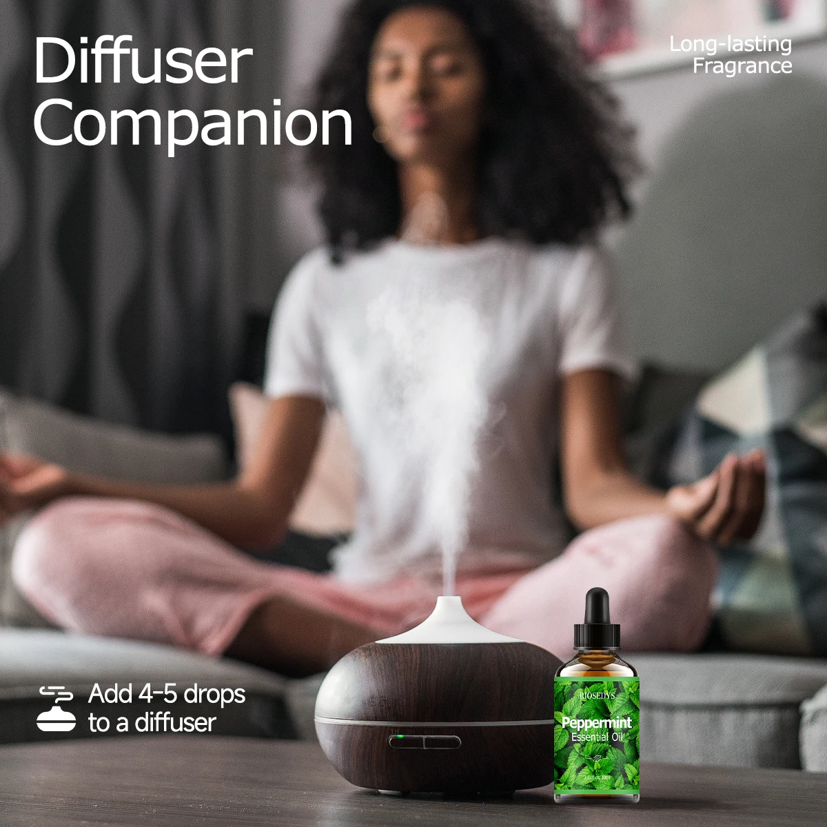 PEPPERMINT Ätherisches Öl, Kühlendes Minz-Duftöl für Diffusoren, DIY-Bastelarbeiten & Aromatherapie, Frisches, Kräftiges Aroma – Detail 3