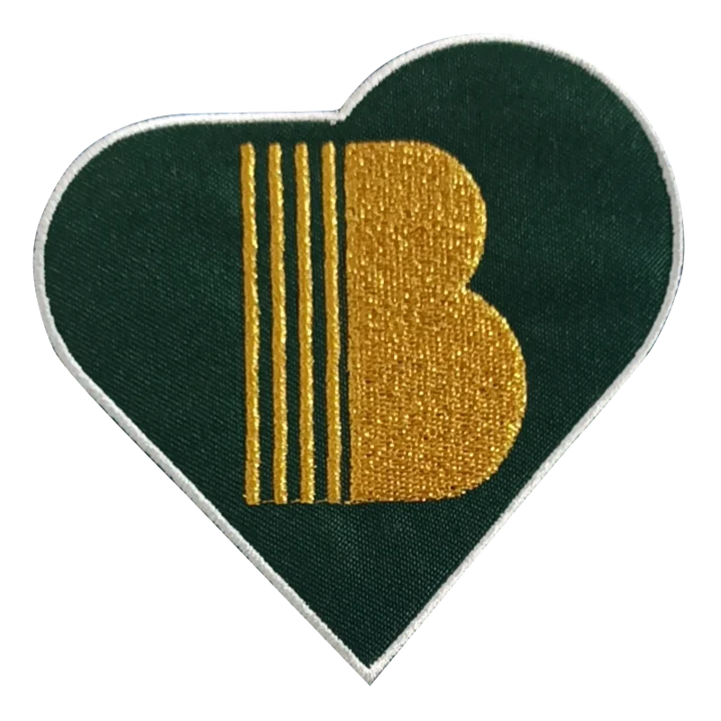 

Metallic Gold Embroidered Patch Stand Out with Unique Custom Patches for Teams, Clubs, and Special Events