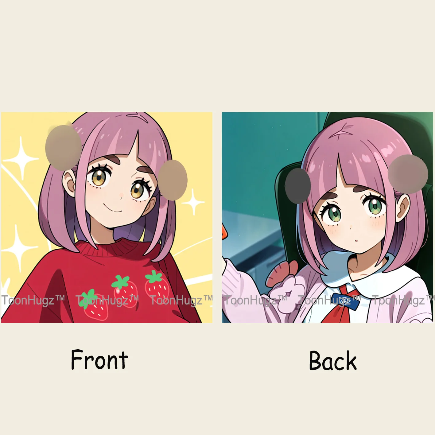 

Наволочка для подушки дакимакура в стиле аниме, фиолетовая, с двусторонним принтом, 40x60 см