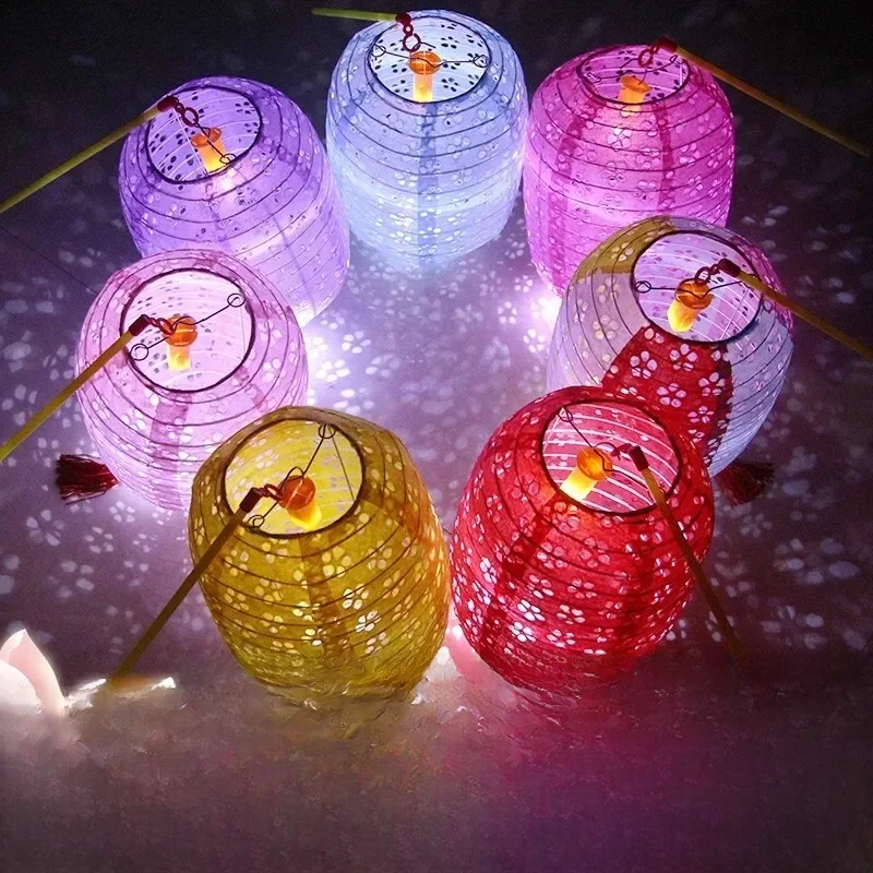 Lanternes de Festival en papier ajourées, 1 pièce, 15cm-20cm, populaires chinoises, pour Halloween, maison, bureau, fête, décoration de mariage